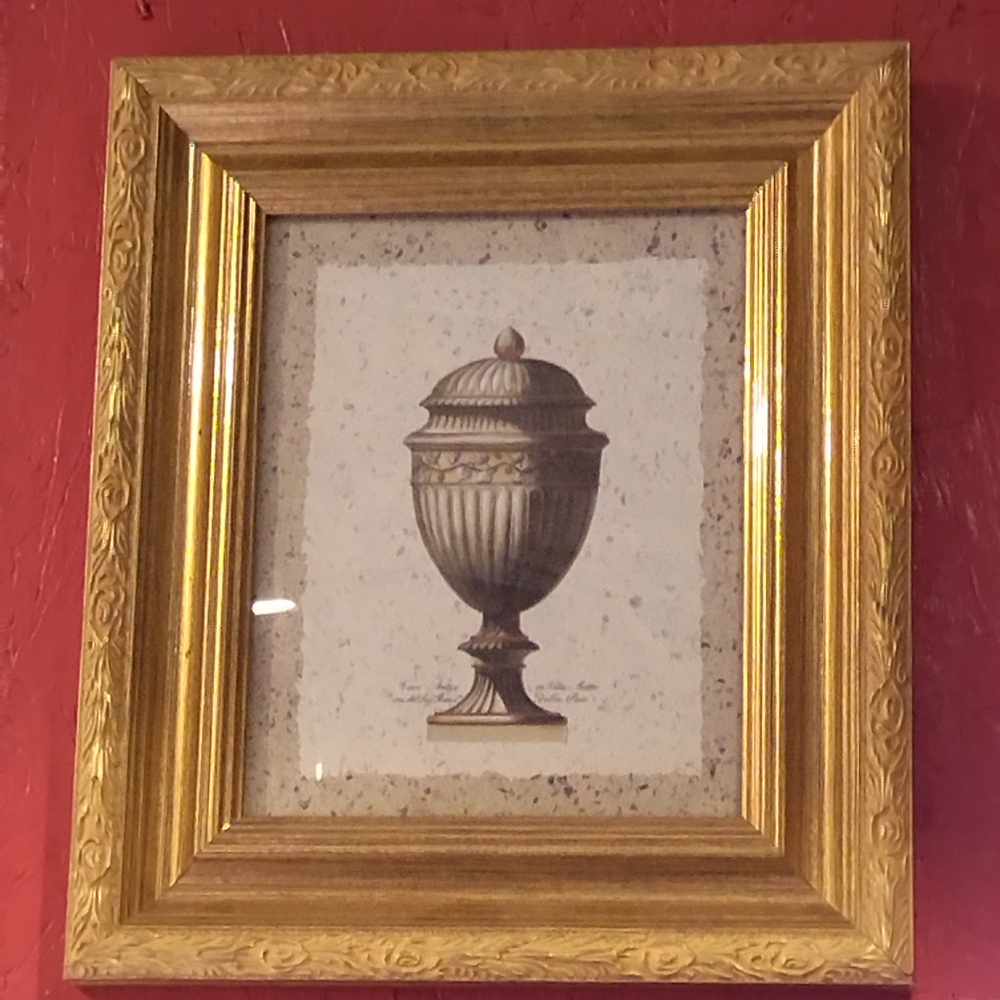 Elegant Gold Framed Art Print